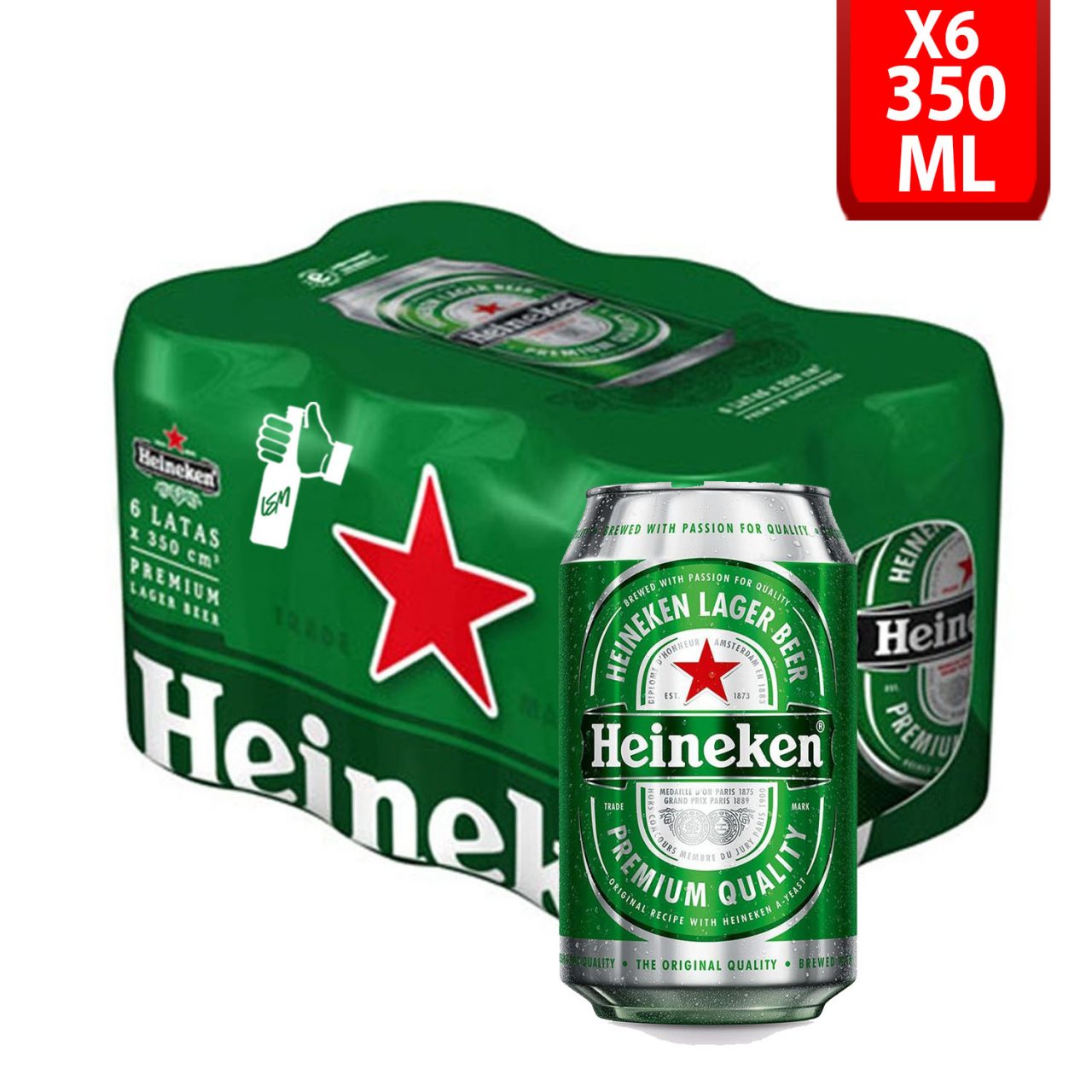 Heineken Lata 250ml Six Pack Licores Santa Marta 3748